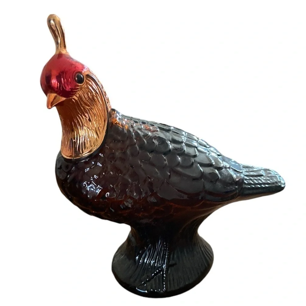 Vintage AVON Quail Decanter Wild Country Men Aftershave Original Box Full 1970s